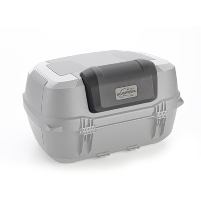 Caixa de arrumação cinzenta com pega preta e etiqueta KAPPA