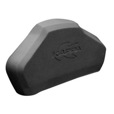 Proteção de assento de mota preta com logo KARDA