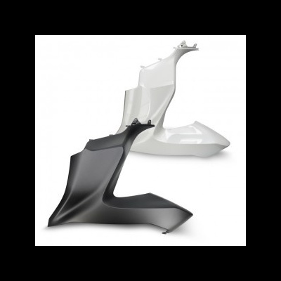 Duas carenagens de moto em preto e branco