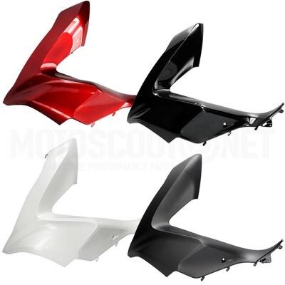 Carenagens de motocicleta em quatro cores diferentes