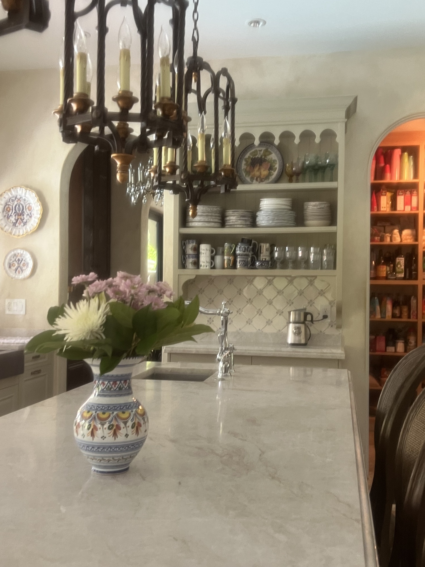 backsplash in portuguese tiles handpainted