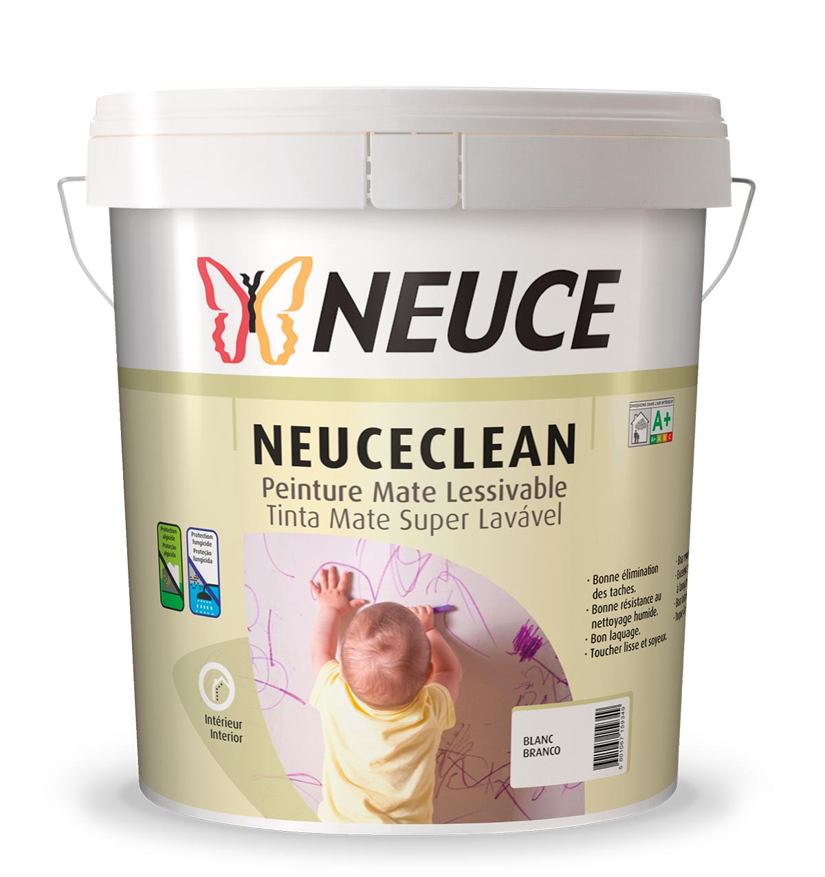 Balde de tinta NEUCECLEAN NEUCE branco para interiores super lavável