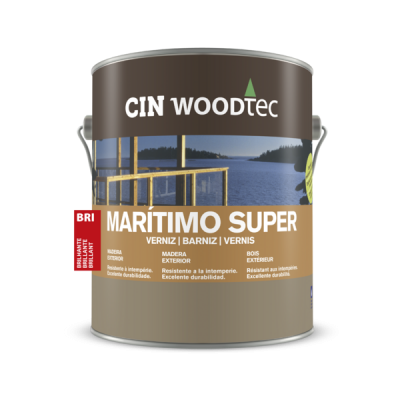 Lata de verniz CIN WOODtec Marítimo Super para madeira exterior