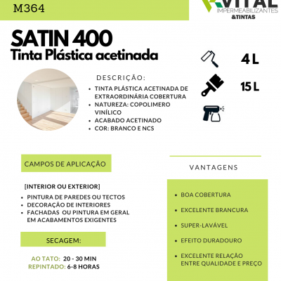 Satin&#x20;400&#x20;-&#x20;Tinta&#x20;Acetinada&#x20;Super-Lav&#x00E1;vel&#x20;&#x20;4L,&#x20;9L&#x20;e&#x20;15L