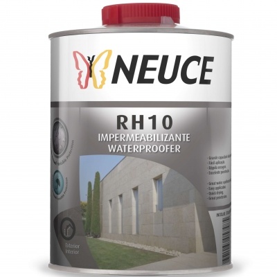 Lata metálica de impermeabilizante NEUCE RH10 com tampa vermelha e rótulo cinza e branco