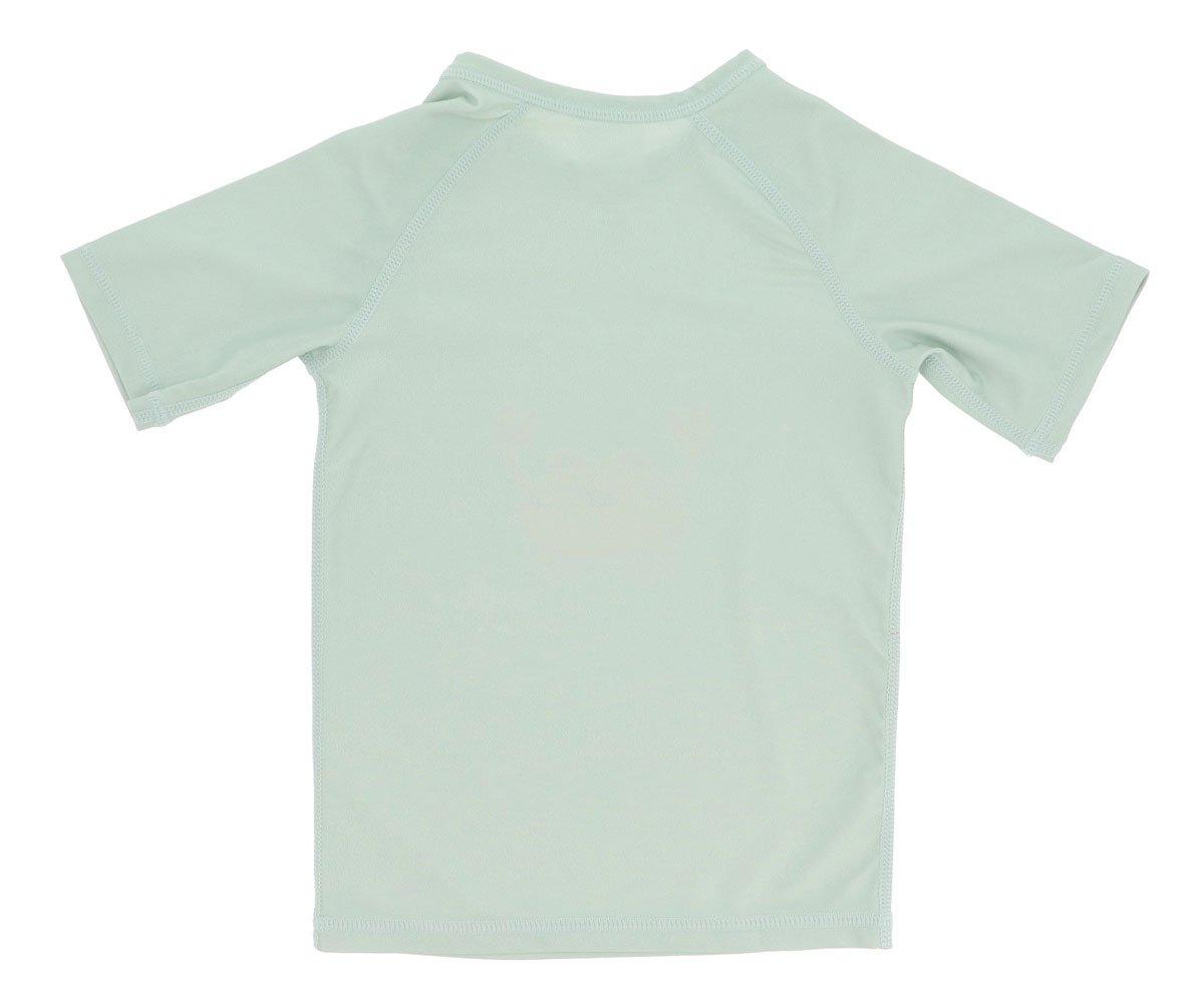 T-shirt infantil verde claro vista de trás