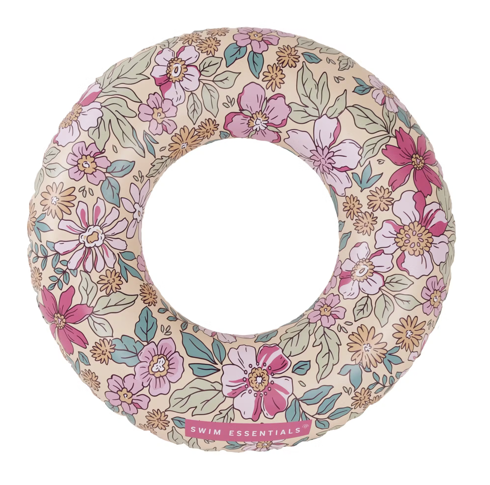 Boia insuflável circular floral rosa SWIM ESSENTIALS