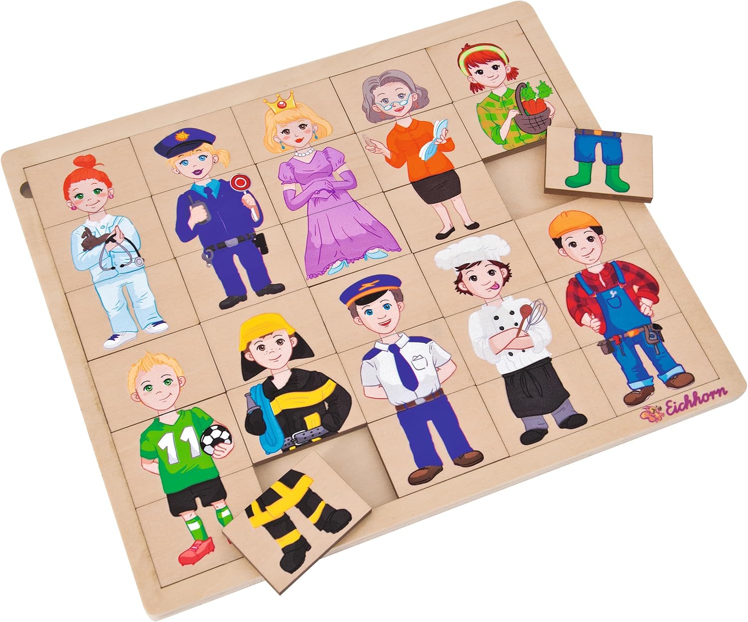 Puzzle Madeira 30 Peças Profissões FSC 5408 Puzzle Madeira 30 Peças Profissões FSC 5408