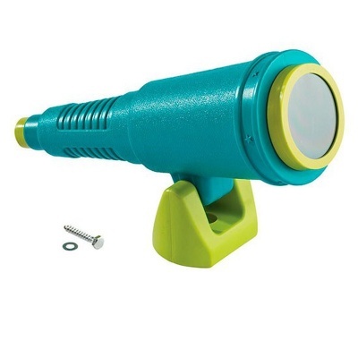 Projetor infantil verde e amarelo com suporte