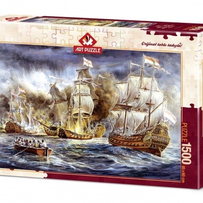 Puzzle de batalha naval com 1500 peças