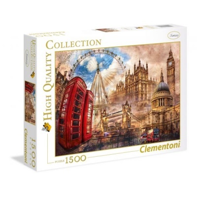 Caixa de puzzle Clementoni 1500 peças com imagem de marcos de Londres