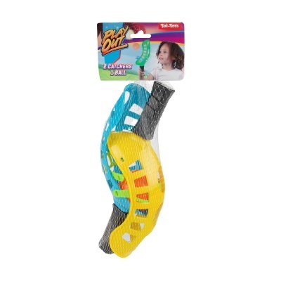 Conjunto de brinquedo para apanhar e lançar bola com duas pássaras coloridas