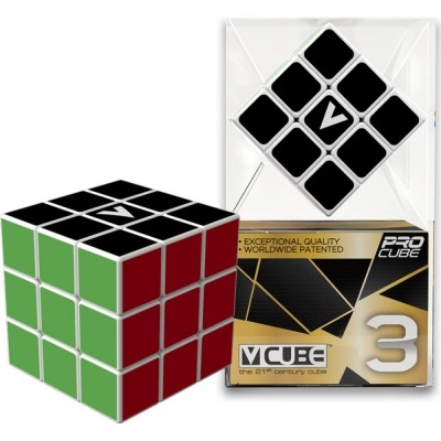 Cubo mágico V-Cube 3 com embalagem visível