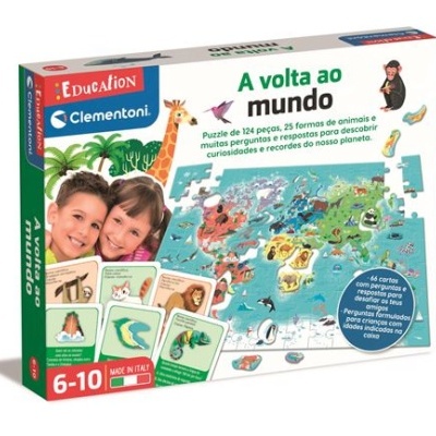 Embalagem de puzzle educativo da Clementoni com tema 