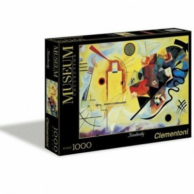 caixa de quebra-cabeças Clementoni MUSEUM 1000 peças com pintura abstrata de Kandinsky