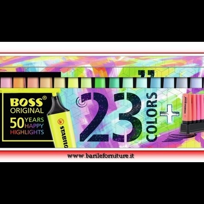 Estojo de lápis de cor multicolorido STABILO BOSS com 23 cores