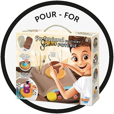 Kit de cerâmica infantil com argila e ferramentas decorativas, Professional Studio pottery