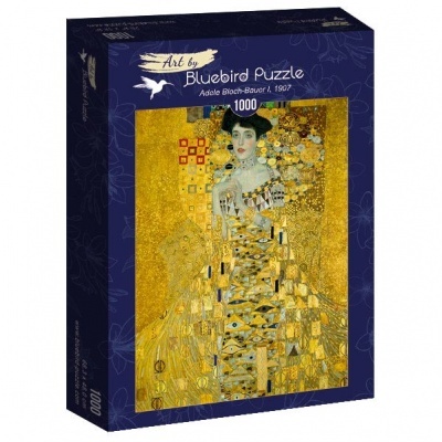 Caixa de puzzle Bluebird Puzzle com imagem dourada de Adele Bloch-Bauer I