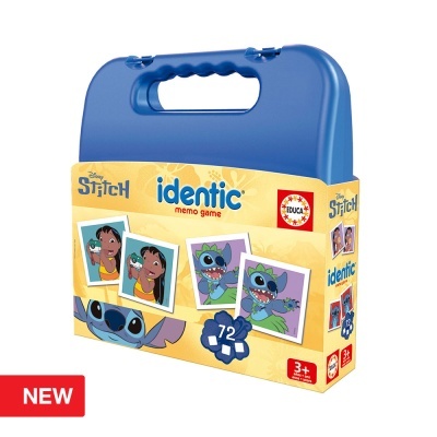 Caixa de jogo de memória Stitch Identic com tampa azul