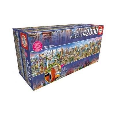 Caixa de puzzle EDUCA 42000 peças com imagens urbanas coloridas