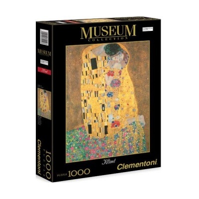 Caixa de puzzle Clementoni Museum com a pintura 'O Beijo' de Klimt