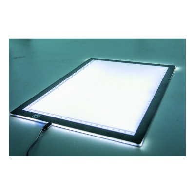 Mesa de luz retangular iluminada com cabo USB