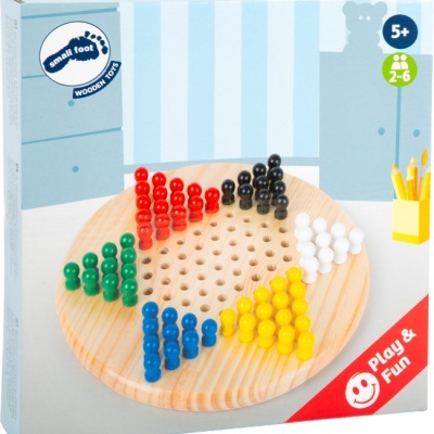 Jogo de tabuleiro de madeira Smart Foot com peças coloridas para crianças de 5 anos ou mais