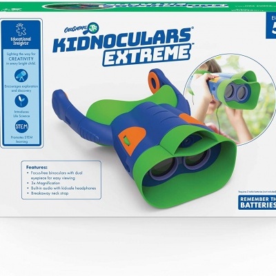 Caixa de binóculos Kidnoculars Extreme coloridos para crianças