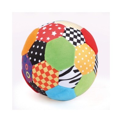 bola colorida de tecido macio com vários padrões