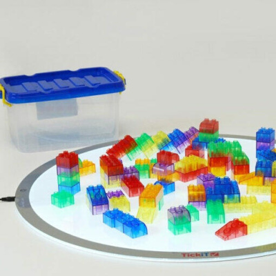 Set Blocos Construção Translucidos C/90 73081