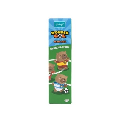 Embalagem Wonder Gol Blind Box com ursos a jogar futebol