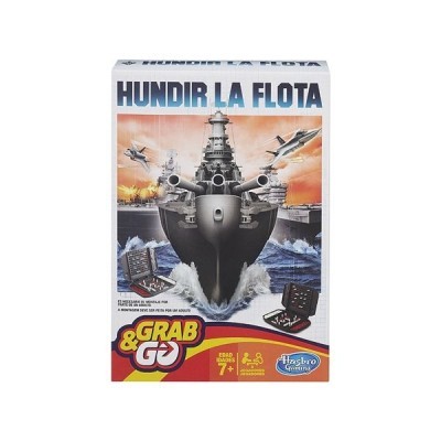 Caixa do jogo Hundir La Flota com imagem de navio de guerra e aviões