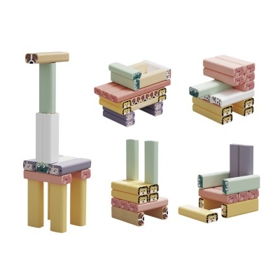 Torre Jenga C/ Cartas Motivo Animais 76pçs 769328 Torre Jenga C/ Cartas Motivo Animais 76pçs 769328