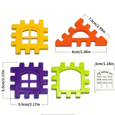 Jogo Creatividade Blocos de Construção Geometricos C/310 Pçs 3501013