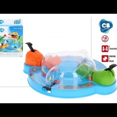 Jogo infantil de tabuleiro com caranguejos coloridos e bolas em base azul