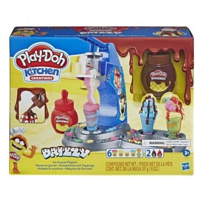 Brinquedo Play-Doh Kitchen Creations Drizzy para criar gelados com massinha colorida