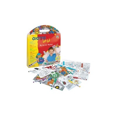 Kit de pintura Giotto be-bè com canetas e desenhos para colorir