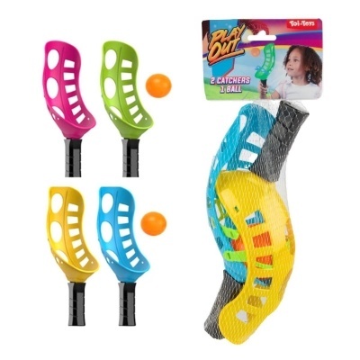 Conjunto de jogo infantil com bastões coloridos e bola