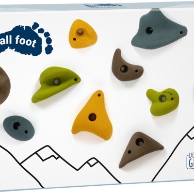 Conjunto de pega de escalada coloridas Small Foot em embalagem branca