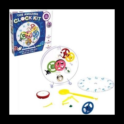 Kit de relógio com peças coloridas e embalagem THE AMAZING CLOCK KIT