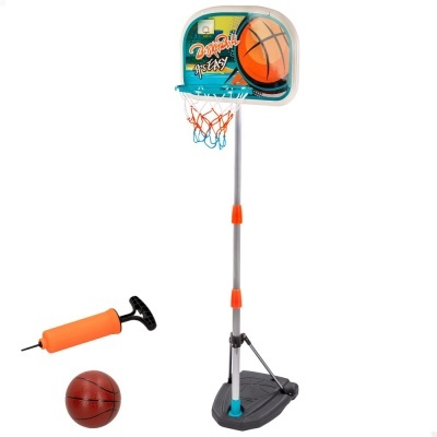 Mini conjunto de basquetebol ajustável com bomba e bola