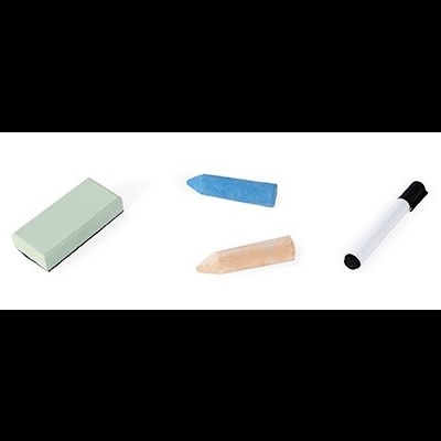 Conjunto de giz de alfaiate com caixa e aplicador