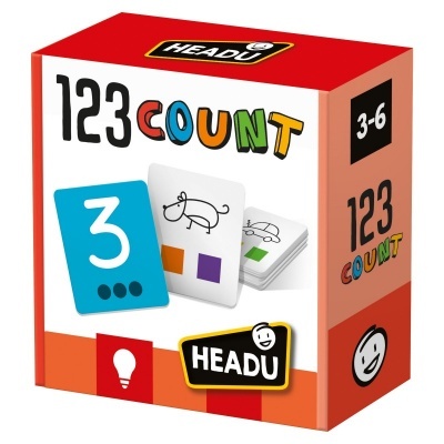 Caixa de jogo educativo HEADU 123 COUNT para crianças dos 3 aos 6 anos