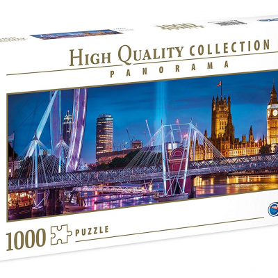 Caixa de puzzle Clementoni 1000 peças com imagem da cidade de Londres à noite