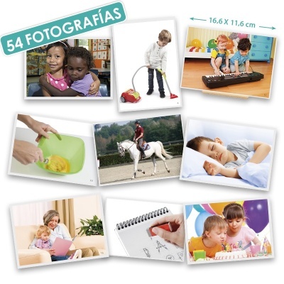 Várias fotografias de pessoas em atividades diárias com texto promocional em português.