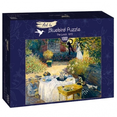 Caixa de puzzle Bluebird Puzzle 1000 peças com imagem The Lunch, 1873.