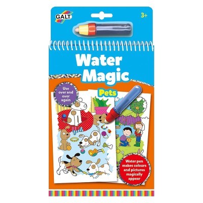 Passatempo Water Magic Pets da Galt com caneta de água e imagens para colorir de animais