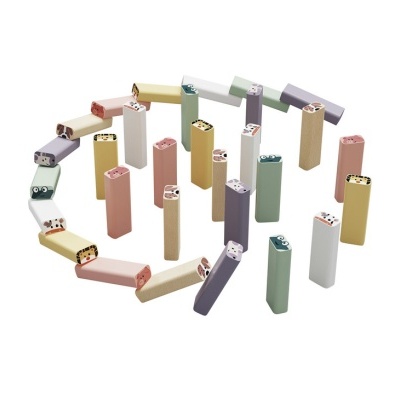 Torre Jenga C/ Cartas Motivo Animais 76pçs 769328 Torre Jenga C/ Cartas Motivo Animais 76pçs 769328