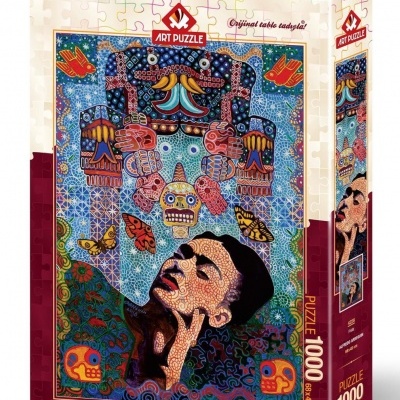 Puzzle ART PUZZLE com arte colorida e padrões vibrantes