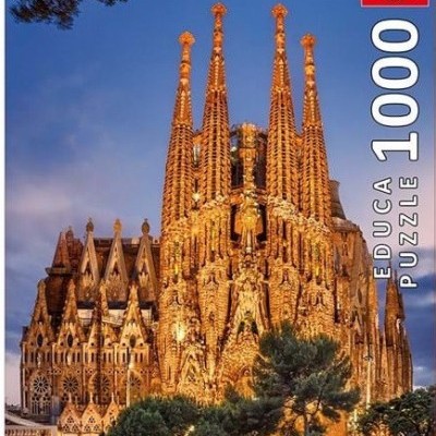 Caixa de puzzle EDUCA Sagrada Família Barcelona 1000 peças